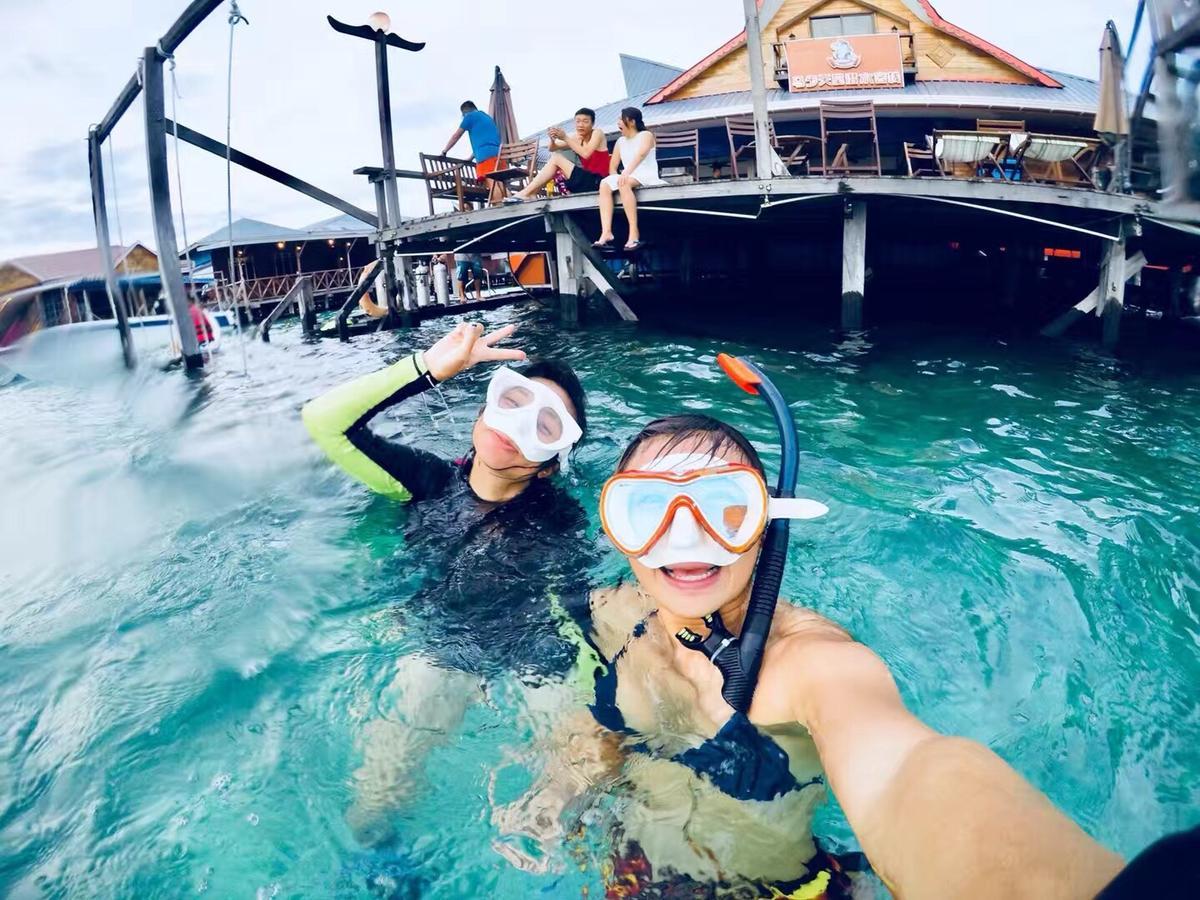 Mabul Paradise Lodge Mabul Island Exterior foto